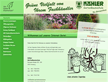 Tablet Screenshot of kaehler-gartenbaumschule.de